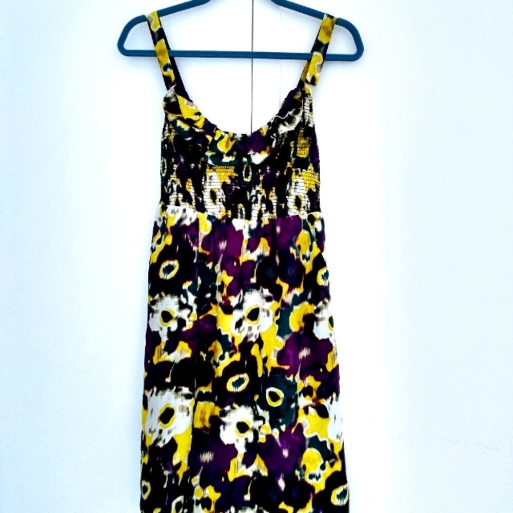 🌺 Anthropologie Maeve Silk Giverny Dress S EUC - Picture 3 of 13